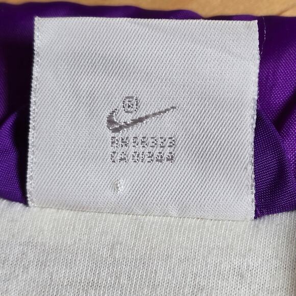 Retro Nike Track Windbreaker White/Purple/Pink Vintage Gray Tag Size Med 90s - Picture 8 of 9